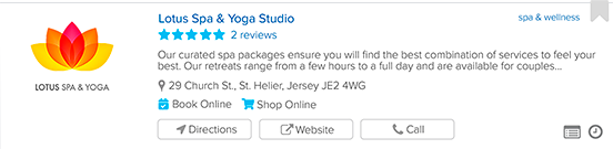 Business listing
